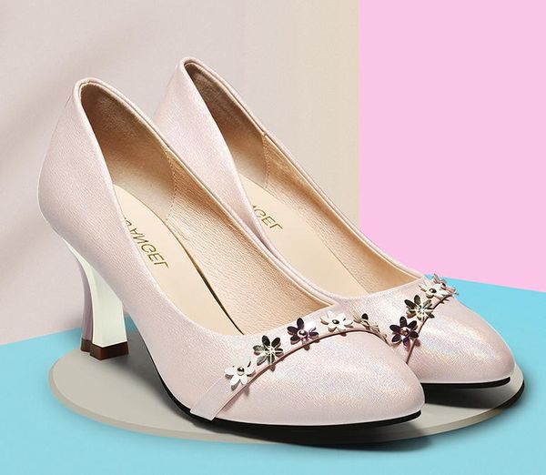 2019 women's shoes in spring and autumn with new style high heel fine heel round head @2301, Black
2019 women's shoes in spring and autumn with new style high heel fine heel round head @2301, Black