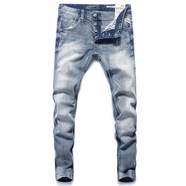 men's jeans italian vintage designer men blue color slim fit buttons denim pants brand fashion classical street homme
men's jeans italian vintage designer men blue color slim fit buttons denim pants brand fashion classical street homme