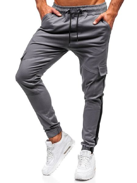mens side striped cargo pants casual designer solid male straight pants big pockets panelled boys elastic waist trousers, Black
mens side striped cargo pants casual designer solid male straight pants big pockets panelled boys elastic waist trousers, Black