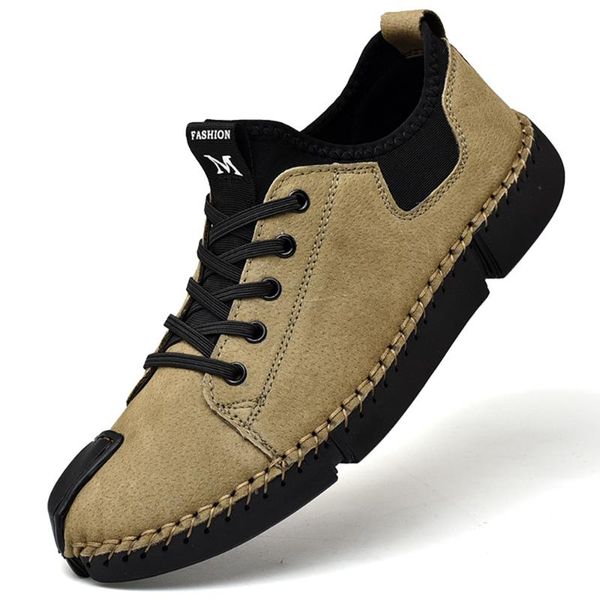 men casual shoes 2020 new spring handmade leather loafers outdoor men's shoes quality split leather flat moccasins men sneakers, Black
men casual shoes 2020 new spring handmade leather loafers outdoor men's shoes quality split leather flat moccasins men sneakers, Black