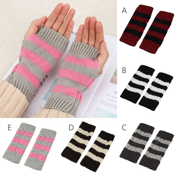 women gloves women winter warm fingerless gloves crochet thumbhole knit wrist warmers mittens, Blue;gray
women gloves women winter warm fingerless gloves crochet thumbhole knit wrist warmers mittens, Blue;gray