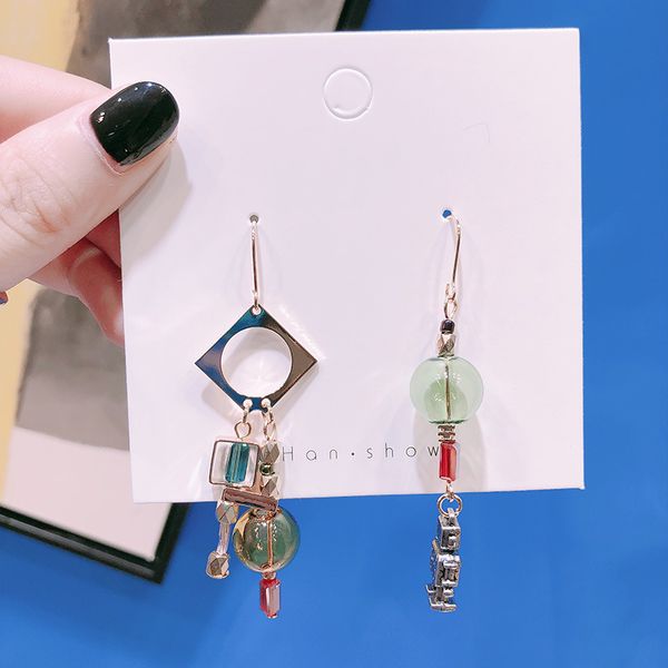 korea creative funny design robot glass ball asymmetric dangle earrings personality fashion girl women's jewelry accessories, Silver
korea creative funny design robot glass ball asymmetric dangle earrings personality fashion girl women's jewelry accessories, Silver