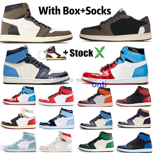 new 1 high travis scotts low fearless obsidian multi mens basketball shoes spiderman unc banned bred toe men sport designer sneakers, Black
new 1 high travis scotts low fearless obsidian multi mens basketball shoes spiderman unc banned bred toe men sport designer sneakers, Black