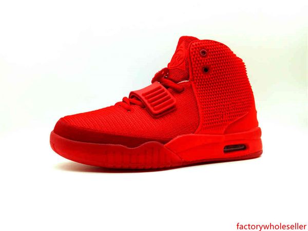 red octobers shoes kanye west ii all red oct basketball shoes women men sneakers us13 michael sports version