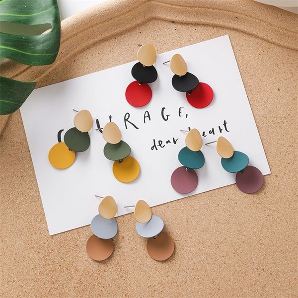 2019 new high-end women's cute statement earrings geometric color curved face punk long metal earrings brincos nice party gift, Silver
2019 new high-end women's cute statement earrings geometric color curved face punk long metal earrings brincos nice party gift, Silver