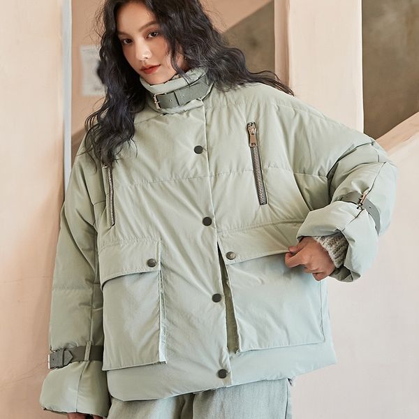 2019 autumn winter original design gloria& mocha green fashion thick oversize loose warm puff parka jacket coat outerwear, Black
2019 autumn winter original design gloria& mocha green fashion thick oversize loose warm puff parka jacket coat outerwear, Black