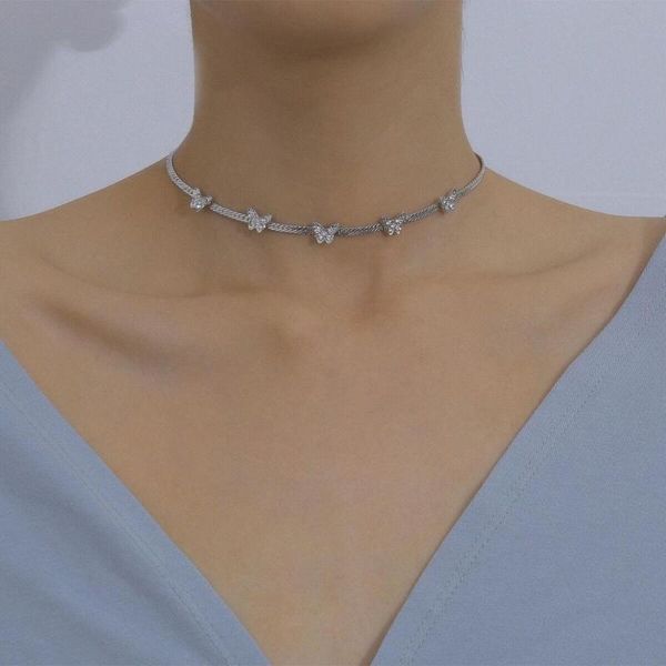 yimuba cute butterfly clavicle chain necklace korean fashion rhinestone silver color small animal choker necklace collar bijoux, Golden;silver
yimuba cute butterfly clavicle chain necklace korean fashion rhinestone silver color small animal choker necklace collar bijoux, Golden;silver