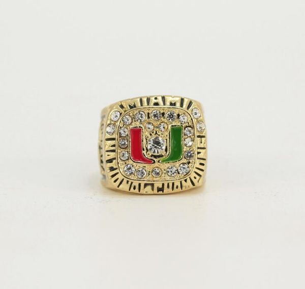 ncaa 1983/1987/1989/1991 university of miami hurricane league championship ring birthday gift fan memorial collection, Silver
ncaa 1983/1987/1989/1991 university of miami hurricane league championship ring birthday gift fan memorial collection, Silver