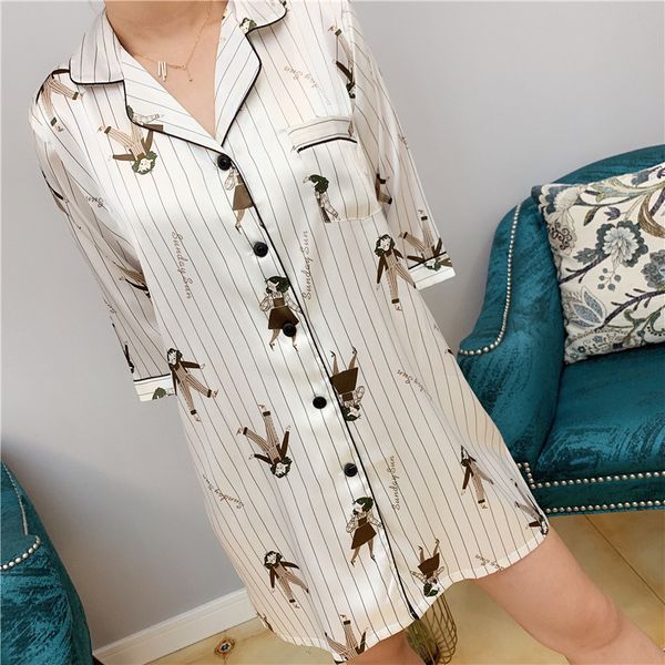 nightdress women nightgown spring autumn long-sleeved shirt skirt sleepwear imitation silk long style cardigan home dress, Black;red
nightdress women nightgown spring autumn long-sleeved shirt skirt sleepwear imitation silk long style cardigan home dress, Black;red