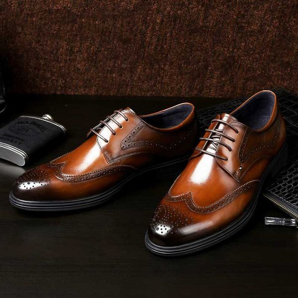 mens fashion wedding party dresses genuine leather brogue shoes carving bullock shoe sapato masculino gentle, Black
mens fashion wedding party dresses genuine leather brogue shoes carving bullock shoe sapato masculino gentle, Black