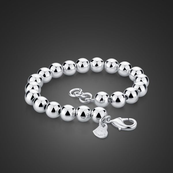 fashion simple 925 sterling silver bracelet solid design 100% silver bead jewelry gift woman / man silver bracelet 6mm/8mm/10mm, Golden;silver
fashion simple 925 sterling silver bracelet solid design 100% silver bead jewelry gift woman / man silver bracelet 6mm/8mm/10mm, Golden;silver
