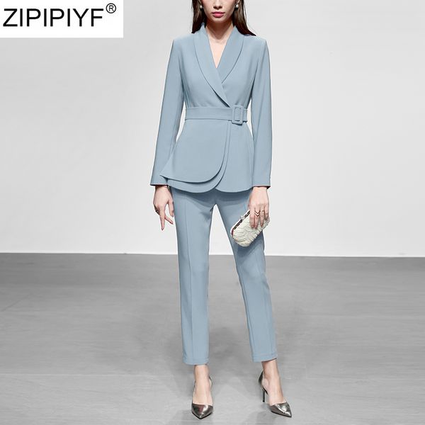 2020 fashion spring two piece pant set elegant long sleeve blazer coat + ankle-length pencil pants office lady business suits, White
2020 fashion spring two piece pant set elegant long sleeve blazer coat + ankle-length pencil pants office lady business suits, White