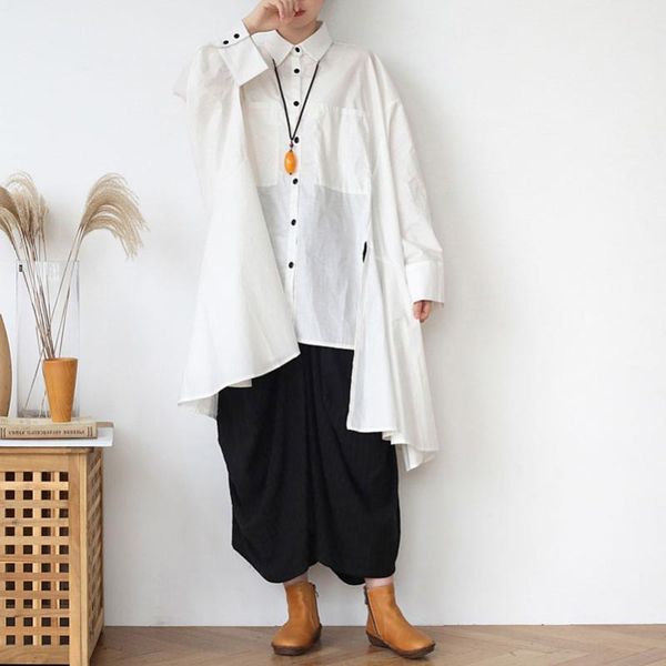 fairynatural 2020 autumn bat sleeve blouse vintage women cotton plus size women clothes casual long shirts turn-down collar, White
fairynatural 2020 autumn bat sleeve blouse vintage women cotton plus size women clothes casual long shirts turn-down collar, White