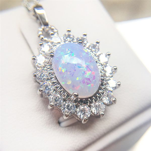 romad opal necklace for women fire stone cz crystal necklace female oval 4 wedding engagement charms jewelry r4, Silver
romad opal necklace for women fire stone cz crystal necklace female oval 4 wedding engagement charms jewelry r4, Silver