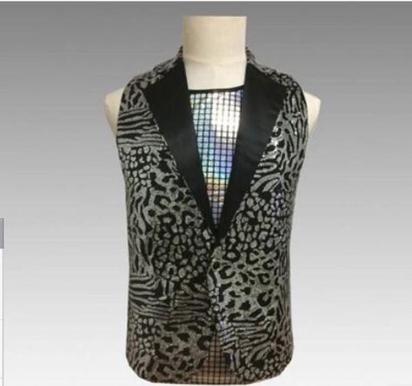 steampunk men's v-neck vest casual vintage sleeveless silver leopard print, Black;white
steampunk men's v-neck vest casual vintage sleeveless silver leopard print, Black;white