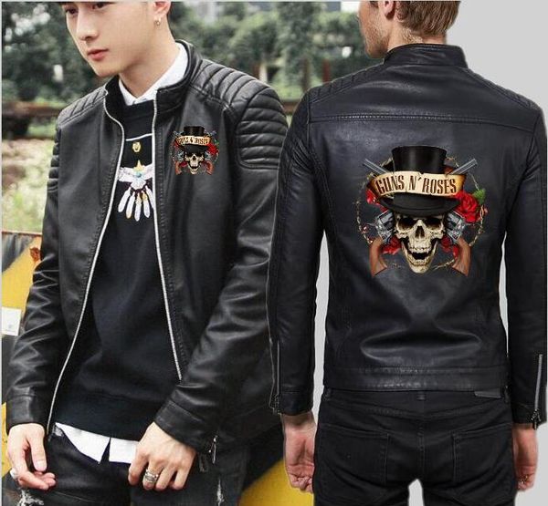 new locomotive black fashion 888 acdc clock leather jacket men's zipper motorcycle car zipper cardigan leather jacket, Black;brown
new locomotive black fashion 888 acdc clock leather jacket men's zipper motorcycle car zipper cardigan leather jacket, Black;brown