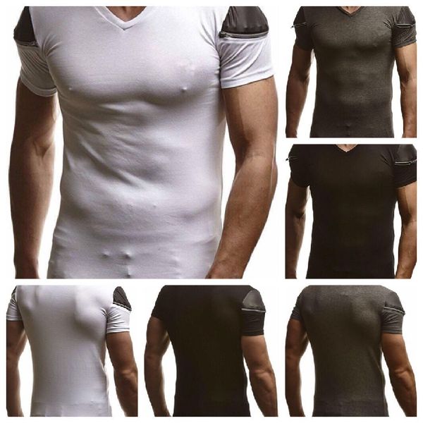 mens summer v neck tshirts casual solid color short sleeve slim t shirt new mens designer clothing, White;black
mens summer v neck tshirts casual solid color short sleeve slim t shirt new mens designer clothing, White;black