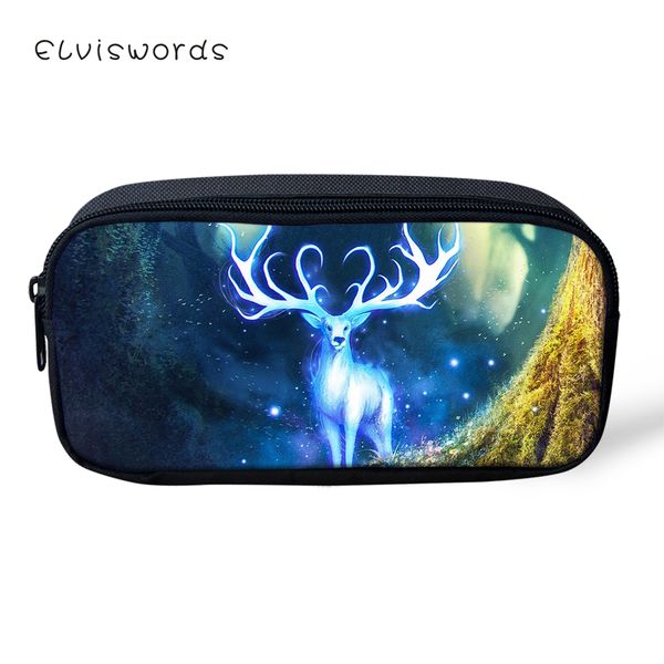 elviswords fashion kids pencil case fantasy deer print pattern students stationery box cartoon animal design children's pen bags
elviswords fashion kids pencil case fantasy deer print pattern students stationery box cartoon animal design children's pen bags