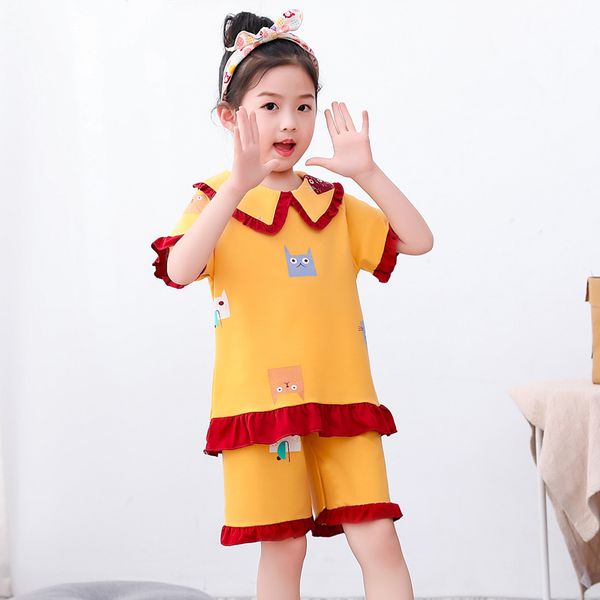 girls summer clothes short-sleeves kids pajamas sets cotton pajamas for children homewear baby inflantil pijimas sleepwear, Blue;red
girls summer clothes short-sleeves kids pajamas sets cotton pajamas for children homewear baby inflantil pijimas sleepwear, Blue;red