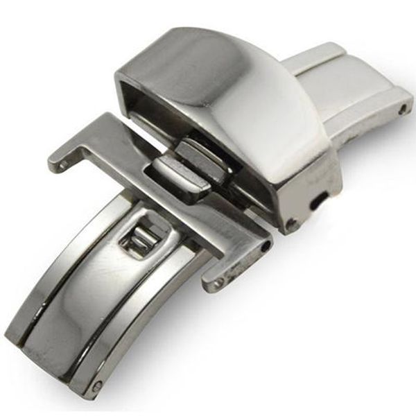 automatic double click butterfly buckle watch push button fold deployment clasp silver watchband strap 16/18/20mm, Black;brown
automatic double click butterfly buckle watch push button fold deployment clasp silver watchband strap 16/18/20mm, Black;brown