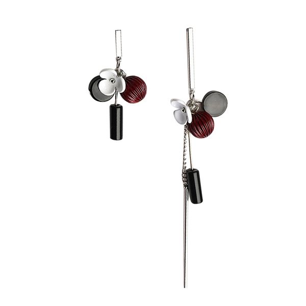 korean fashion asymmetry flower petal long earrings temperament beads boucle d'oreille femme pendante(red wine, Silver
korean fashion asymmetry flower petal long earrings temperament beads boucle d'oreille femme pendante(red wine, Silver