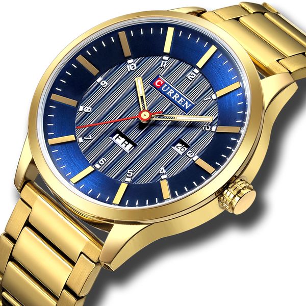 curren 8316 new men's fashion brand steel band week calendar life waterproof sports quartz watches stainless steel men's watch, Slivery;brown
curren 8316 new men's fashion brand steel band week calendar life waterproof sports quartz watches stainless steel men's watch, Slivery;brown
