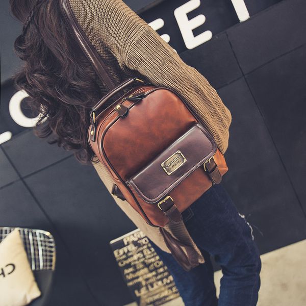 women backpack female brand back pack college style leather backpack school backpacks vintage student schoolbag retro rucksack
women backpack female brand back pack college style leather backpack school backpacks vintage student schoolbag retro rucksack