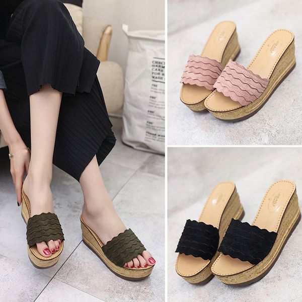 summer women's slippers font type open toe sponge cake thick bottom sandals and slippers women casual flat bottom platform high, Black
summer women's slippers font type open toe sponge cake thick bottom sandals and slippers women casual flat bottom platform high, Black
