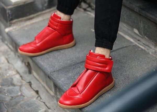 new high bootie leather walk sneakers men fashion casual shoes men flats handmade shoes, Black
new high bootie leather walk sneakers men fashion casual shoes men flats handmade shoes, Black