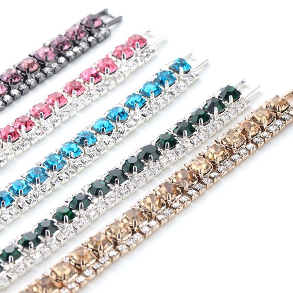 beautiful crystal fashion women zircon bangles link chain alloy jewelry bracelet gift crystal jewelry, Black
beautiful crystal fashion women zircon bangles link chain alloy jewelry bracelet gift crystal jewelry, Black