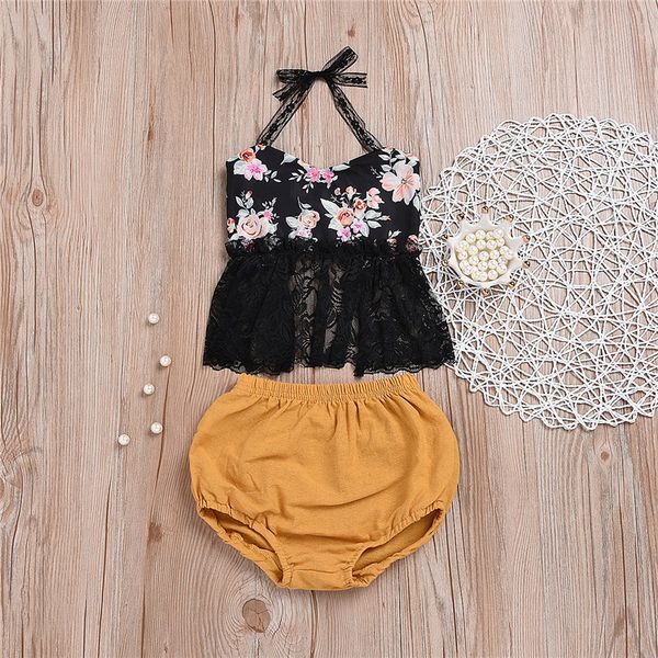summer girl kids clothes set sleeveless sling lace black +solid pp shorts 2 pieces sets kids designer clothes girls jy535, White
summer girl kids clothes set sleeveless sling lace black +solid pp shorts 2 pieces sets kids designer clothes girls jy535, White
