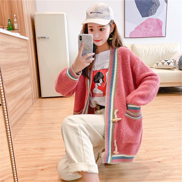 2019 good morning easy coarse needle bar sweater loose coat woman thickening knitting cardigan woman, Black
2019 good morning easy coarse needle bar sweater loose coat woman thickening knitting cardigan woman, Black