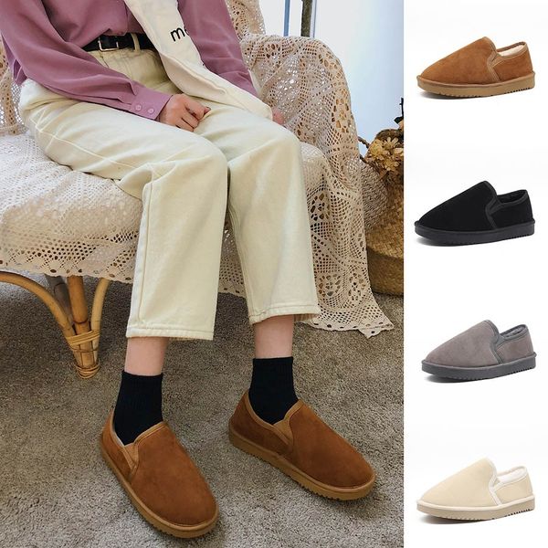winter women's snow boots warm short plush winter boots ladies suede cotton flat shoes round toe warnm combat flock shoes, Black
winter women's snow boots warm short plush winter boots ladies suede cotton flat shoes round toe warnm combat flock shoes, Black