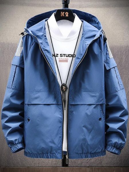 waterproof jacket men hooded breathable casual jacket spring outwear reflective windbreaker young design male clothing ee9jk, Black;brown
waterproof jacket men hooded breathable casual jacket spring outwear reflective windbreaker young design male clothing ee9jk, Black;brown