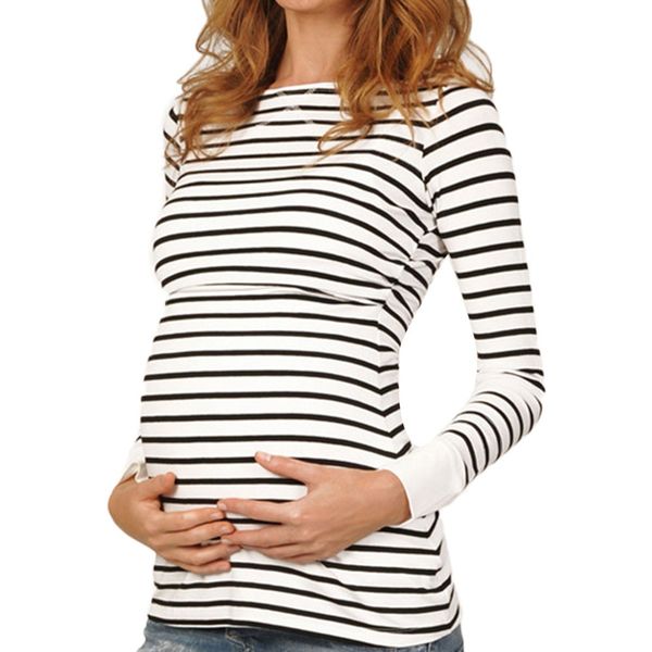 women maternity blouse mom pregnant nursing baby maternity long sleeved stripe blouse casual pregnancy clothes c850#
women maternity blouse mom pregnant nursing baby maternity long sleeved stripe blouse casual pregnancy clothes c850#