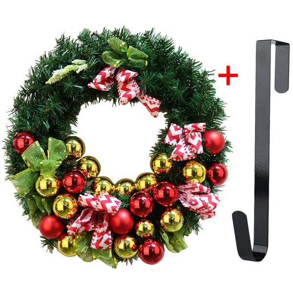 16'' Christmas Wreath Creative Glittering Balls Santa Hanging Ornament Xmas Wreath With Hanging Hook
16'' Christmas Wreath Creative Glittering Balls Santa Hanging Ornament Xmas Wreath With Hanging Hook