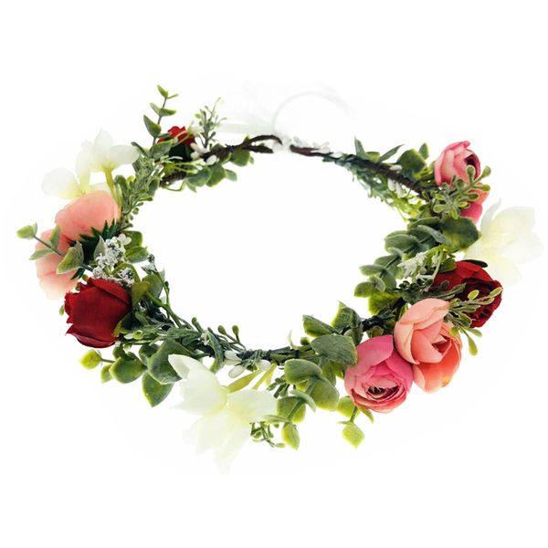 rose flowers wreath crown festival headband bride women hair accessories headdress flower garlands wedding headwear, Slivery;white
rose flowers wreath crown festival headband bride women hair accessories headdress flower garlands wedding headwear, Slivery;white