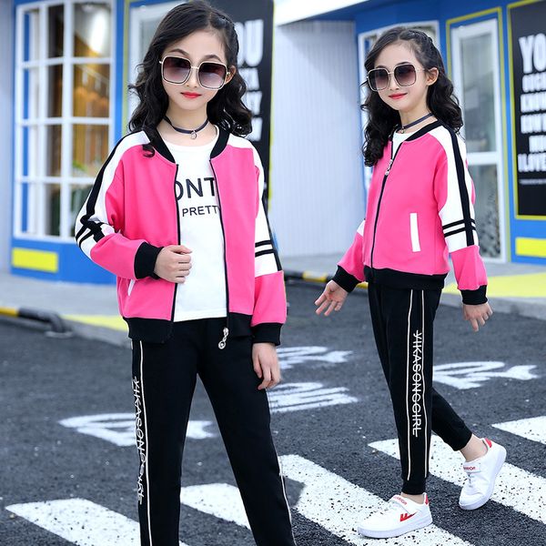 children clothes casual tracksuit teenager girls zipper jacket+white t-shirt+pants 3pcs set autumn kids girls school uniform
children clothes casual tracksuit teenager girls zipper jacket+white t-shirt+pants 3pcs set autumn kids girls school uniform