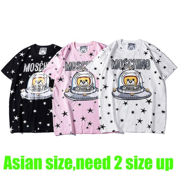 mens designer t shirt luxury letter printed short sleeves fashion bear pattern tees for womens couple 3 colors asian size, White;black
mens designer t shirt luxury letter printed short sleeves fashion bear pattern tees for womens couple 3 colors asian size, White;black