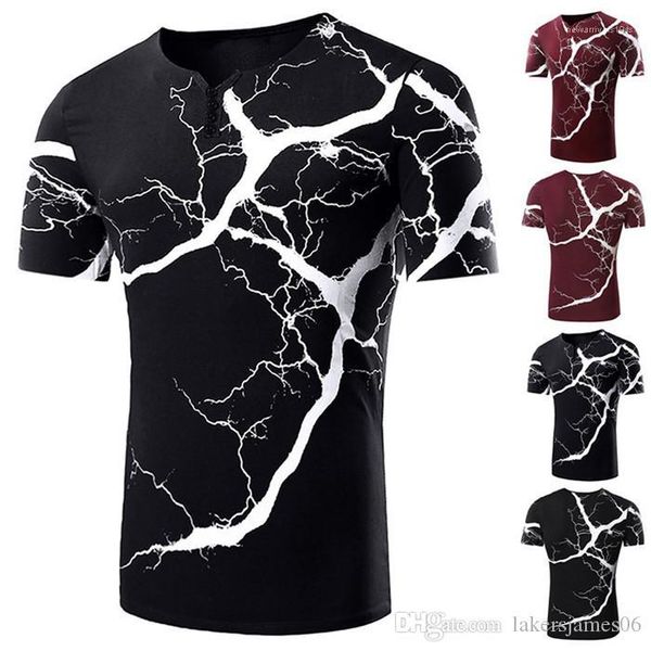 tees 3d lghtning pattern slim fit short sleeve crew neck fashion t shirt mens designer casual, White;black
tees 3d lghtning pattern slim fit short sleeve crew neck fashion t shirt mens designer casual, White;black