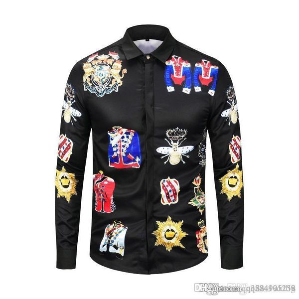 мужские дизайнерские рубашки new spring brand мода длинные рукава-tops цифровой печати caaual рубашки мужские рубашки платья тонкая рубашка, White;black
мужские дизайнерские рубашки new spring brand мода длинные рукава-tops цифровой печати caaual рубашки мужские рубашки платья тонкая рубашка, White;black