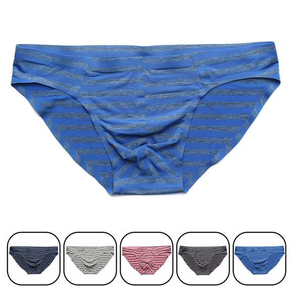 men striped underwear men's ice silk briefs breathable seamless panties cueca male cool underwear 5 colors, Black;white
men striped underwear men's ice silk briefs breathable seamless panties cueca male cool underwear 5 colors, Black;white