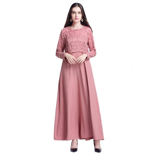 siskakia women long dress elegant lace patchwork faux 2pcs solid o neck long sleeve muslim dresses plain ramadan eid outfit 2020, Black;gray
siskakia women long dress elegant lace patchwork faux 2pcs solid o neck long sleeve muslim dresses plain ramadan eid outfit 2020, Black;gray