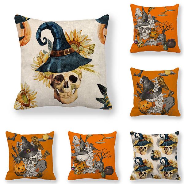 45cm*45cm cushion cover a skull in a hat on halloween design linen/cotton pillow case sofa and home decorative pillow cover
45cm*45cm cushion cover a skull in a hat on halloween design linen/cotton pillow case sofa and home decorative pillow cover