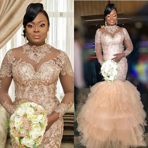 plus size champagne mermaid evening dresses with long sleeves lace sequined high neck saudi arabia women formal prom gowns party dress, Black;red
plus size champagne mermaid evening dresses with long sleeves lace sequined high neck saudi arabia women formal prom gowns party dress, Black;red