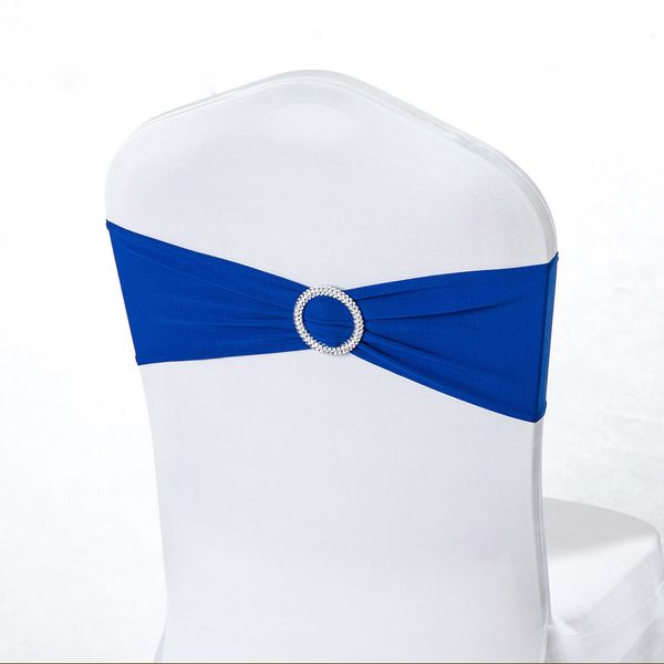 

wholesale 100pcs/lot spandex lycra wedding chair cover sash bands wedding party birthday banquet chair sashes decoration