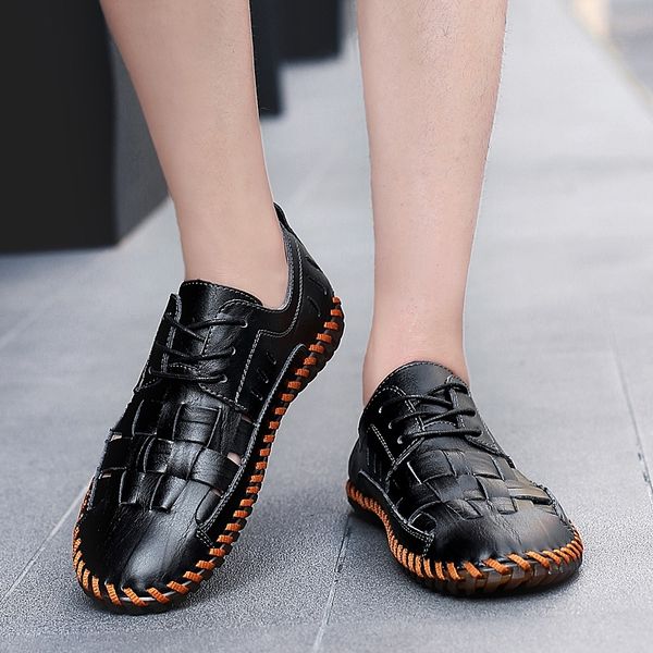 2020 men casual beach shoes summer sandals soft sole fashion men genuine leather slippers men flip flops y200702, Black
2020 men casual beach shoes summer sandals soft sole fashion men genuine leather slippers men flip flops y200702, Black