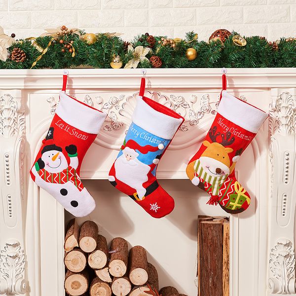 1pc christmas socks gift bags candy pouch xmas tree decorations 31*38cm new year adornos addobbi natale party ornaments supplies
1pc christmas socks gift bags candy pouch xmas tree decorations 31*38cm new year adornos addobbi natale party ornaments supplies