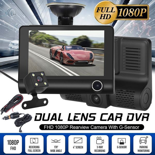 4'' hd 1080p 3 lens car dvr dash cam vehicle video recorder rearview camera 170
4'' hd 1080p 3 lens car dvr dash cam vehicle video recorder rearview camera 170