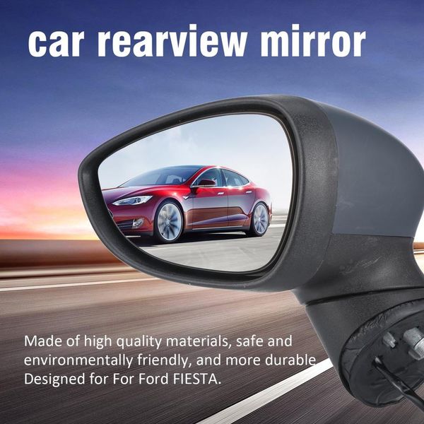 

for for fiesta left or right passenger side electric door wing mirror primed cover rearview mirror car accessories